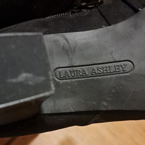 Laura Ashley Black Heeled Boots - Picture 8 of 9